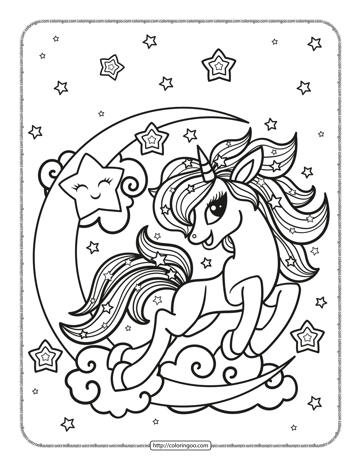 39 Winter Unicorn Coloring Pages Printable 17