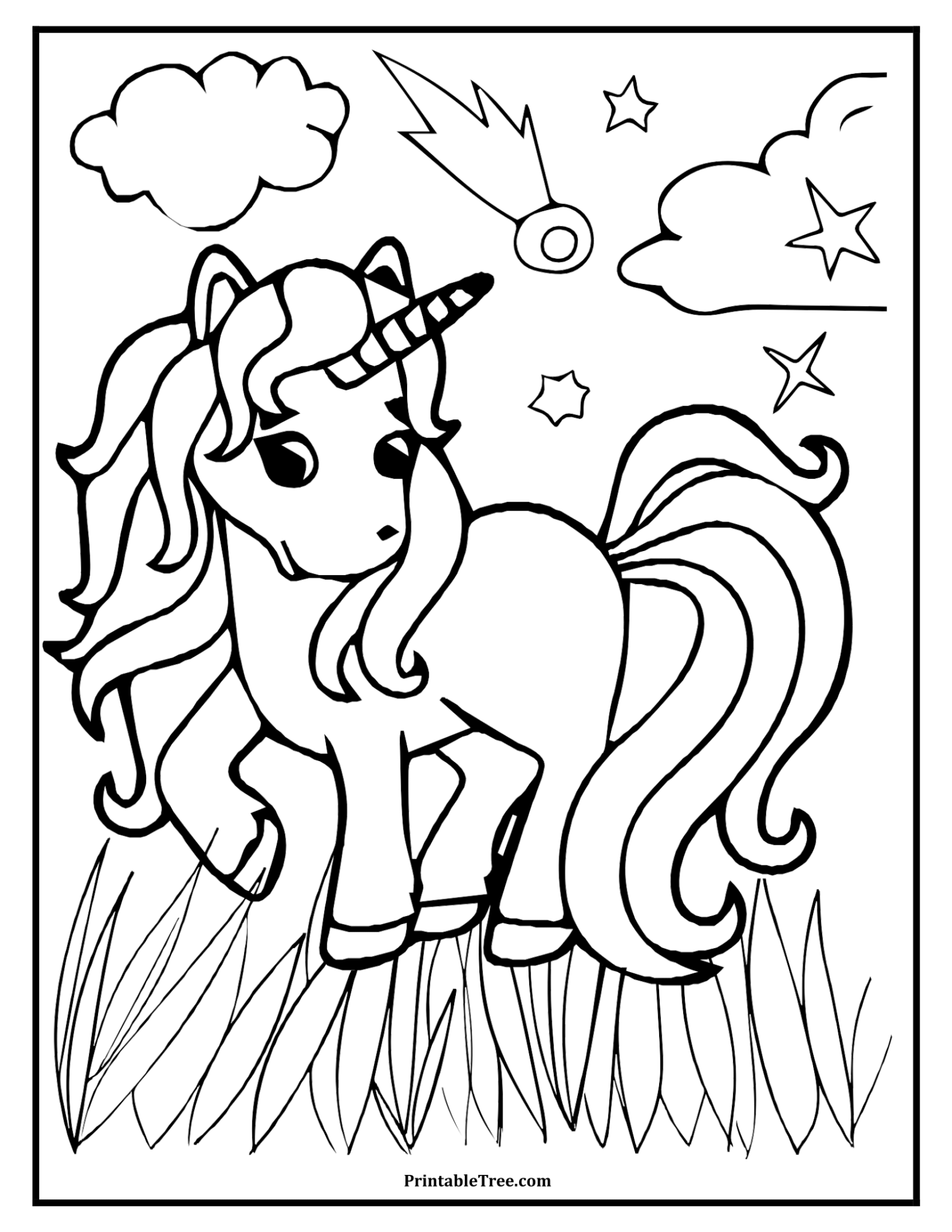 39 Winter Unicorn Coloring Pages Printable 2