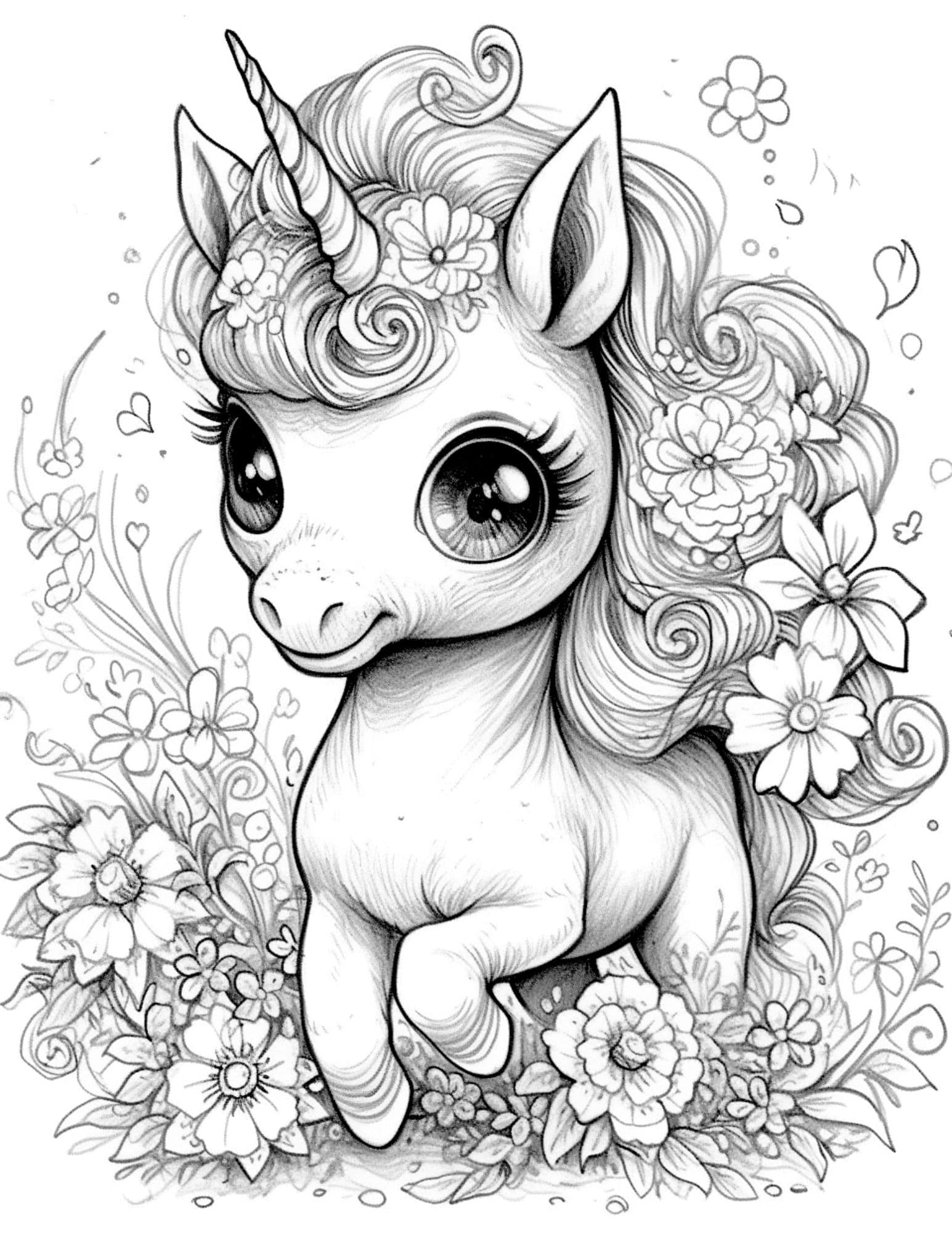 39 Winter Unicorn Coloring Pages Printable 21