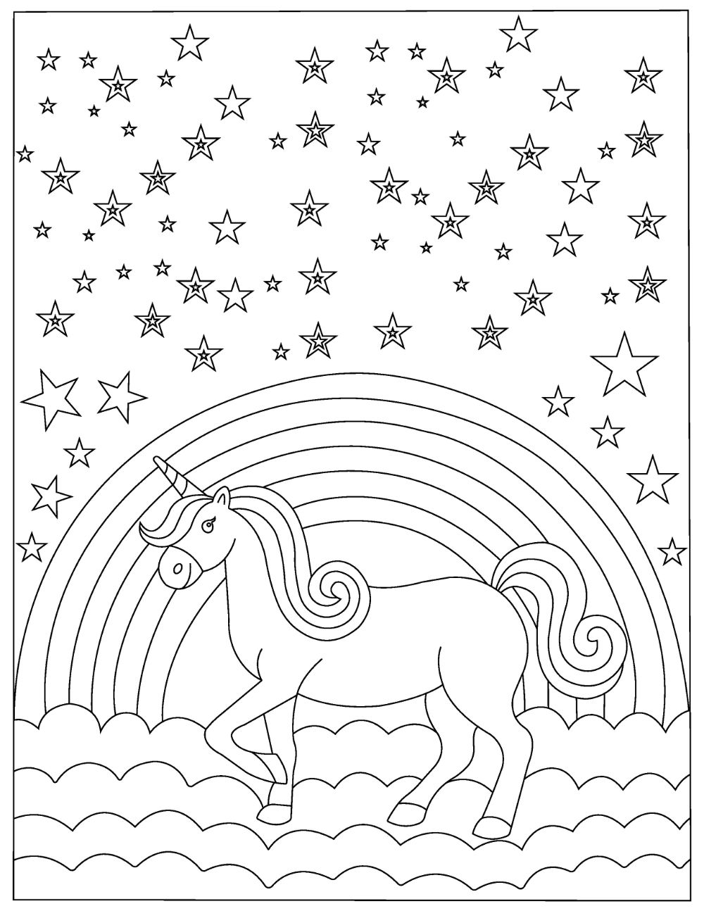 39 Winter Unicorn Coloring Pages Printable 25