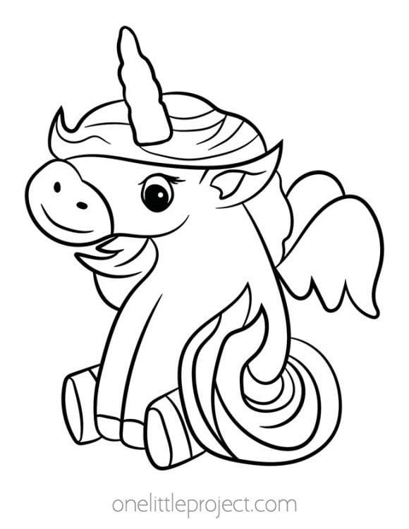 39 Winter Unicorn Coloring Pages Printable 28