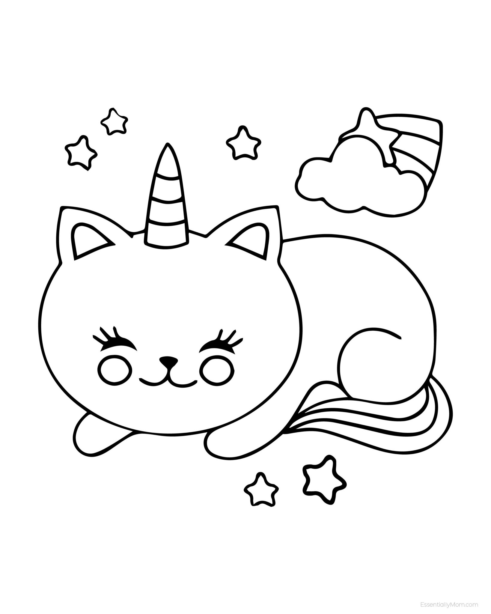 39 Winter Unicorn Coloring Pages Printable 4