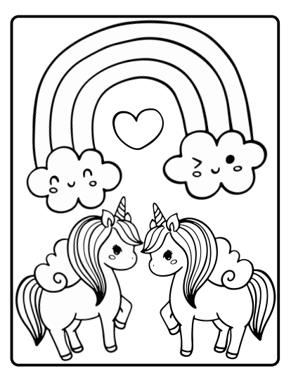 39 Winter Unicorn Coloring Pages Printable 5