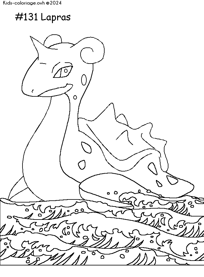 91 Lapras Coloring Page Printable 25