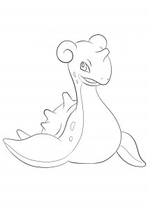 91 Lapras Coloring Page Printable 30