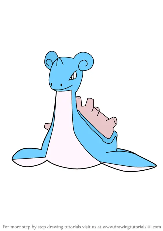 91 Lapras Coloring Page Printable 4