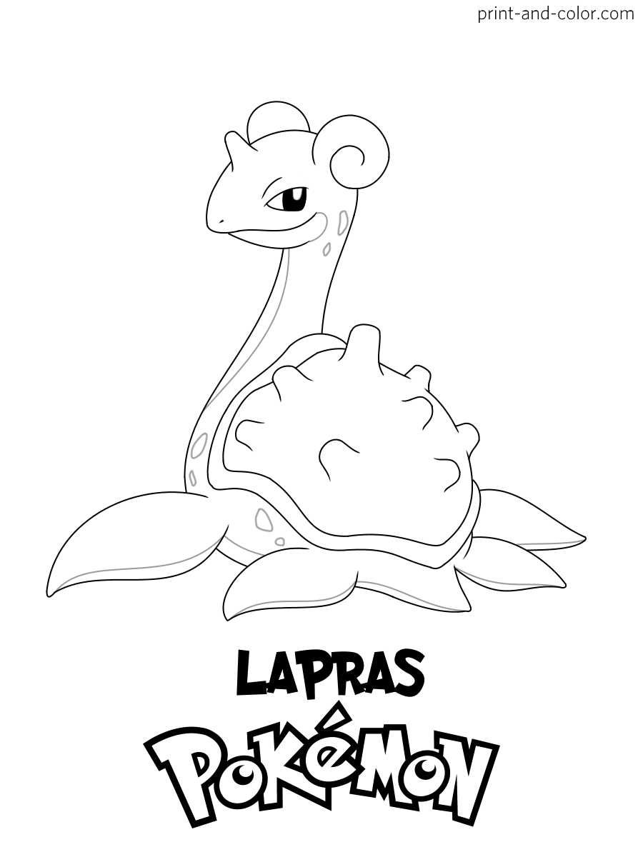 91 Lapras Coloring Page Printable 48