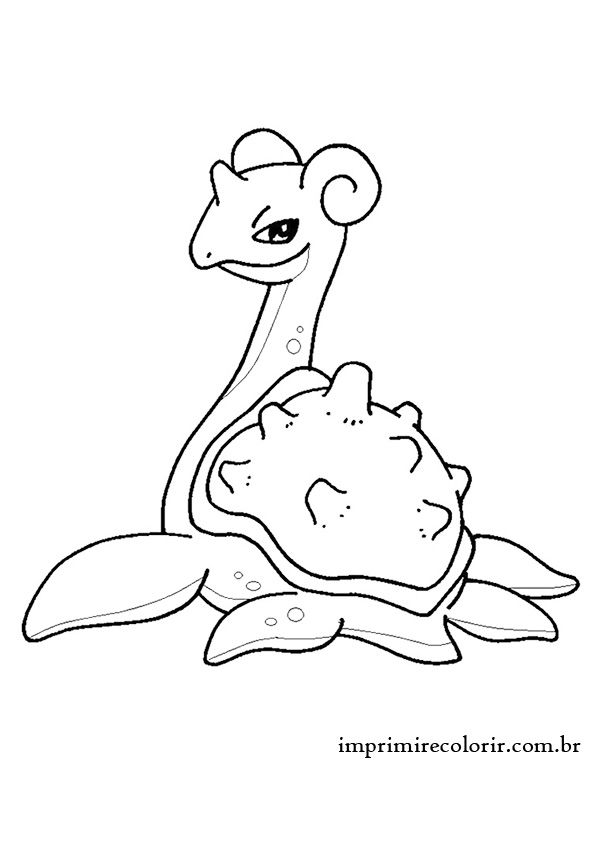 91 Lapras Coloring Page Printable 7