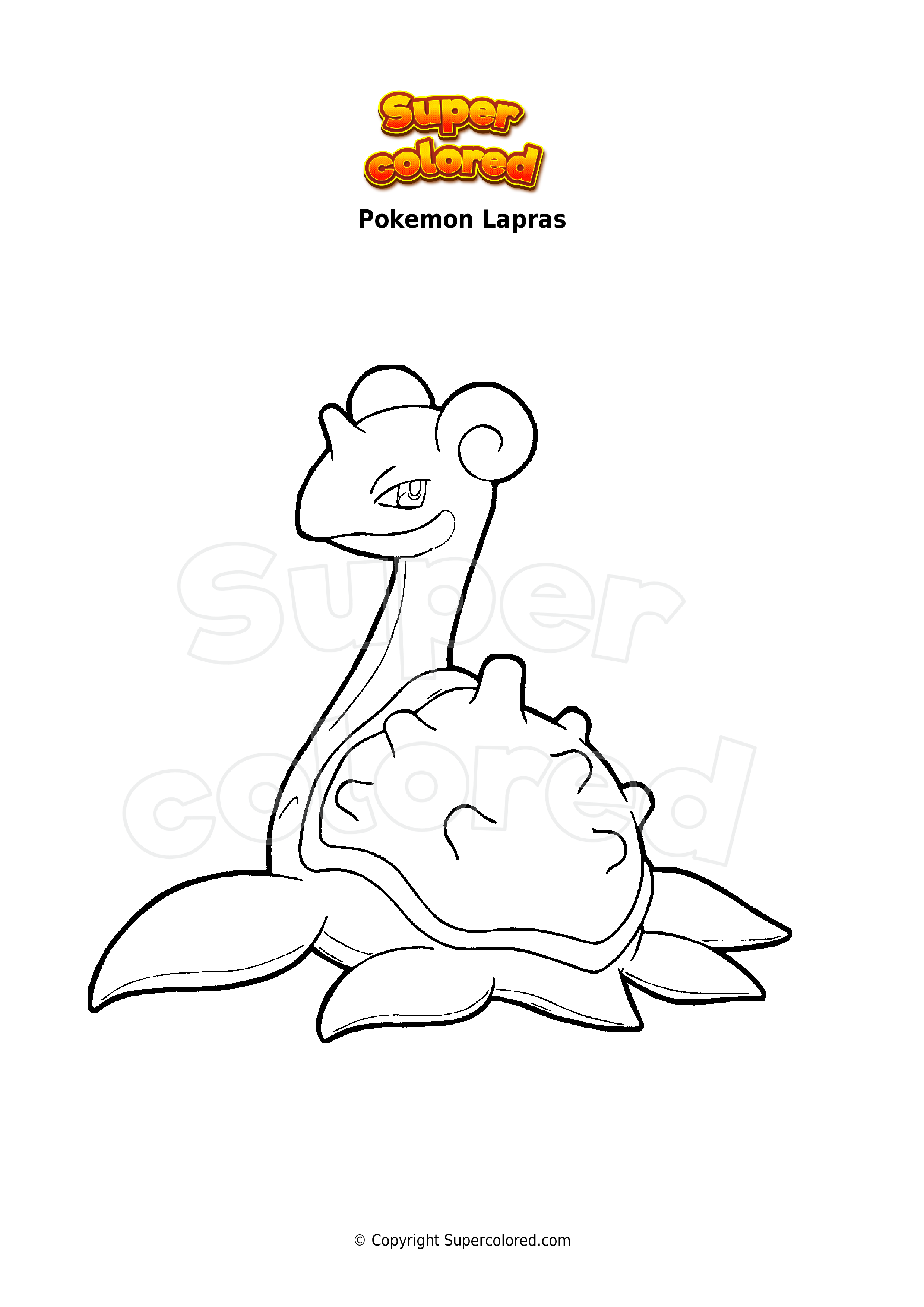 91 Lapras Coloring Page Printable 70