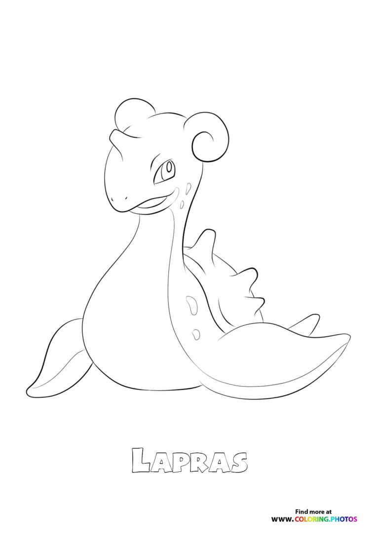 91 Lapras Coloring Page Printable 80