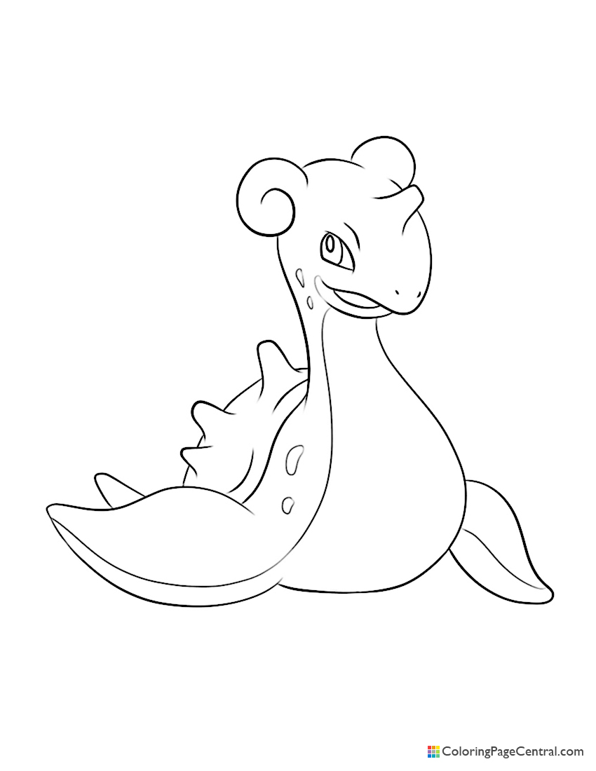 91 Lapras Coloring Page Printable 95