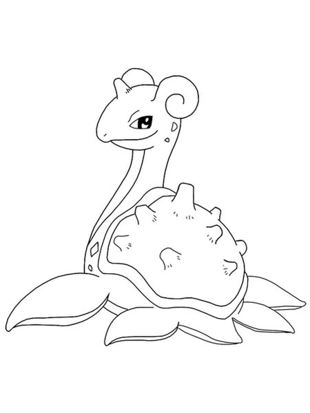 91 Lapras Coloring Page Printable 97