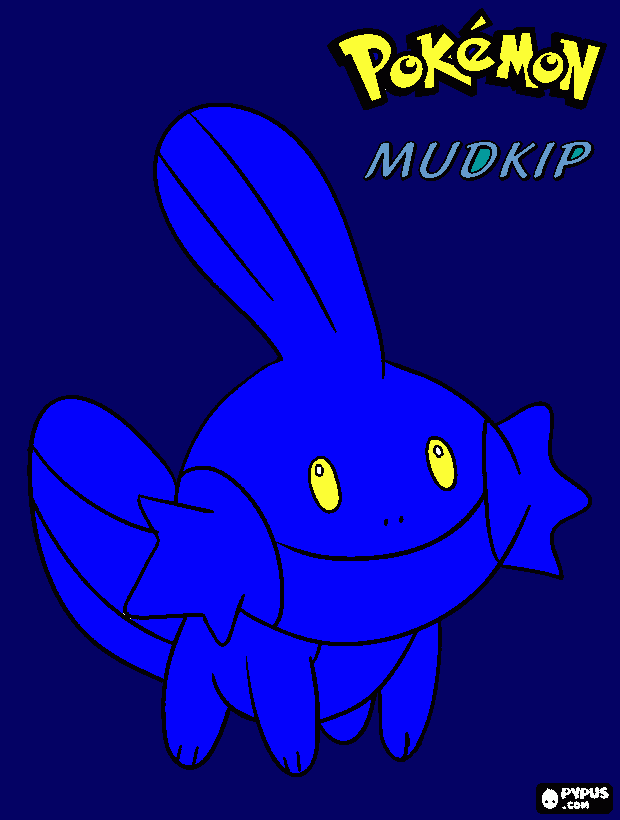 96 Mudkip Coloring Page Printable 4