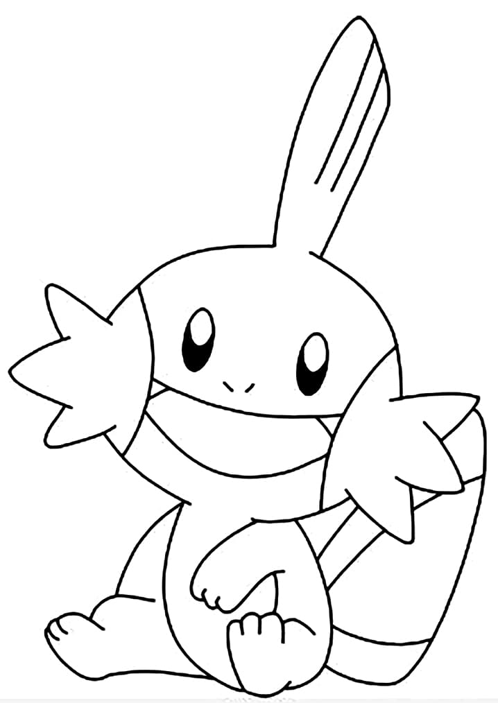 96 Mudkip Coloring Page Printable 96