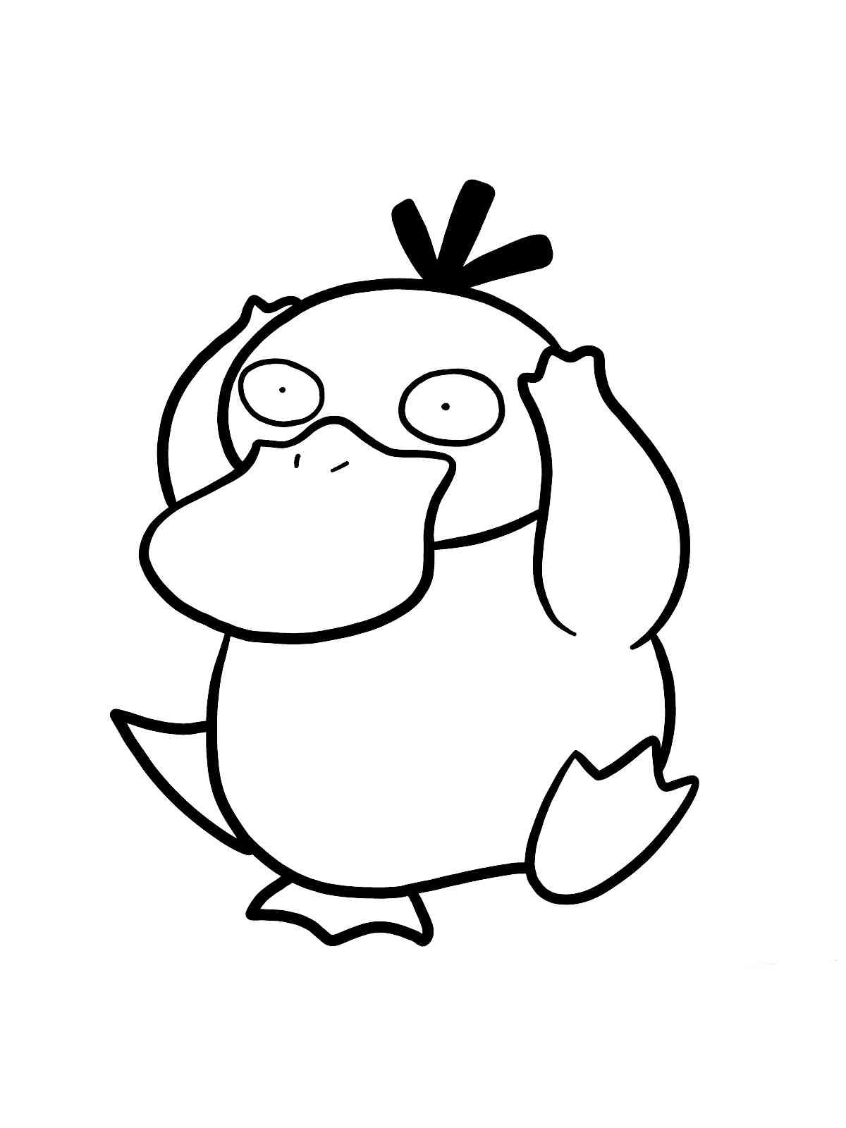 99 Psyduck Coloring Page Printable 1