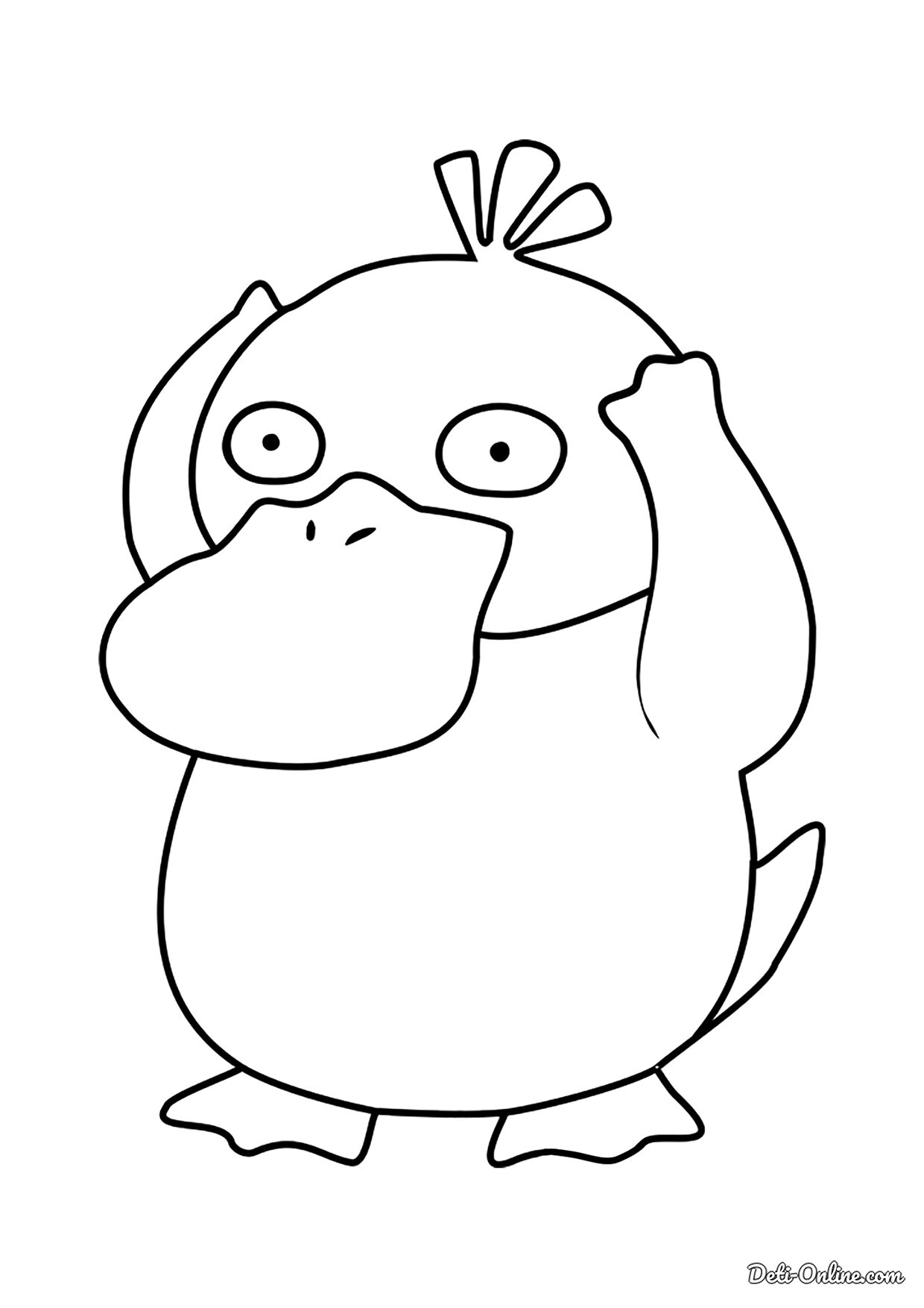 99 Psyduck Coloring Page Printable 13