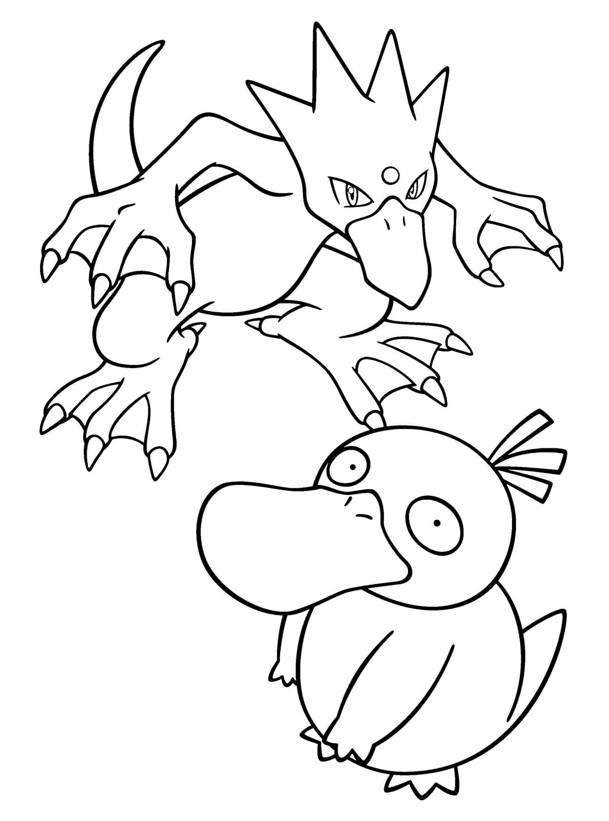 99 Psyduck Coloring Page Printable 17