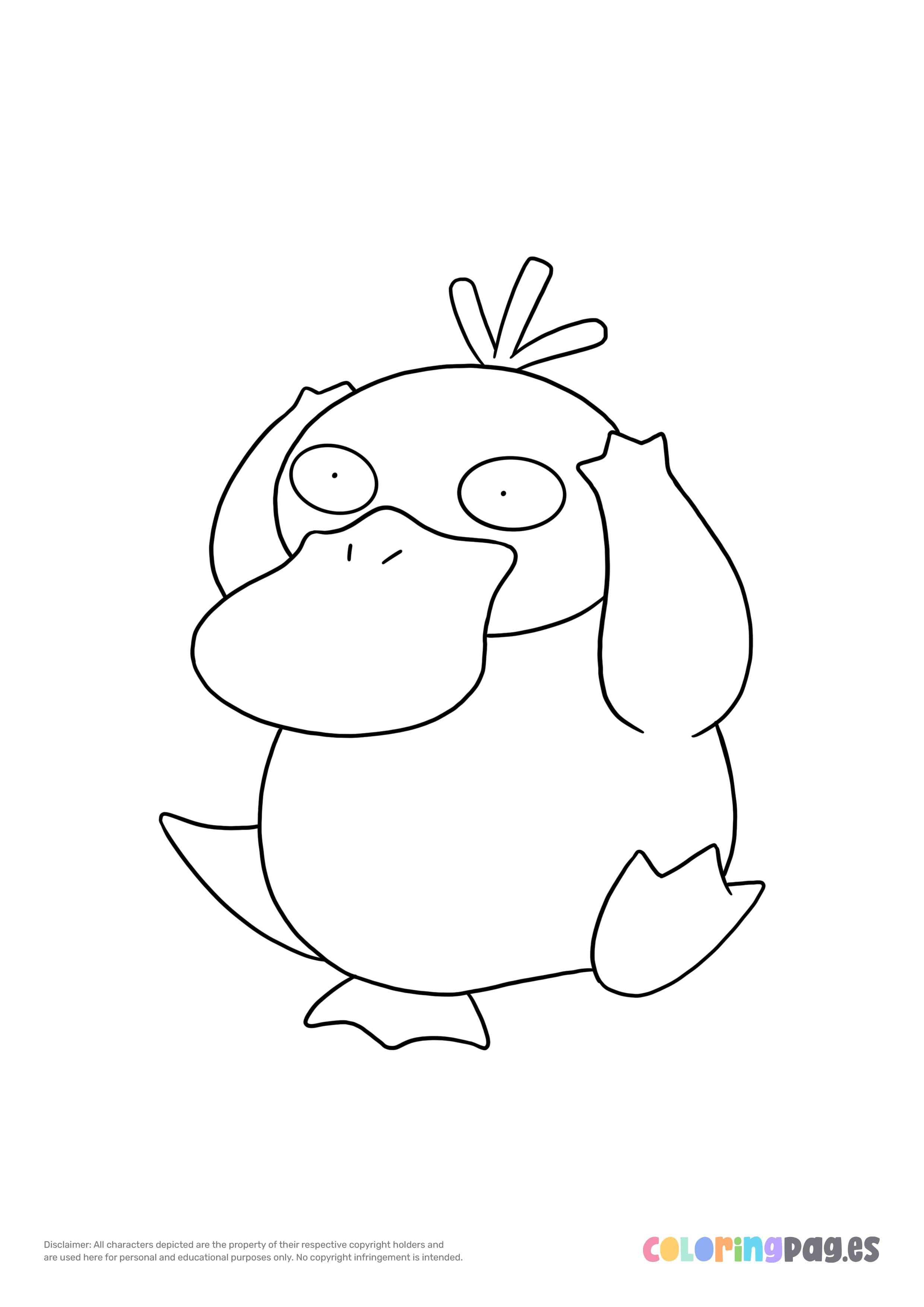 99 Psyduck Coloring Page Printable 29