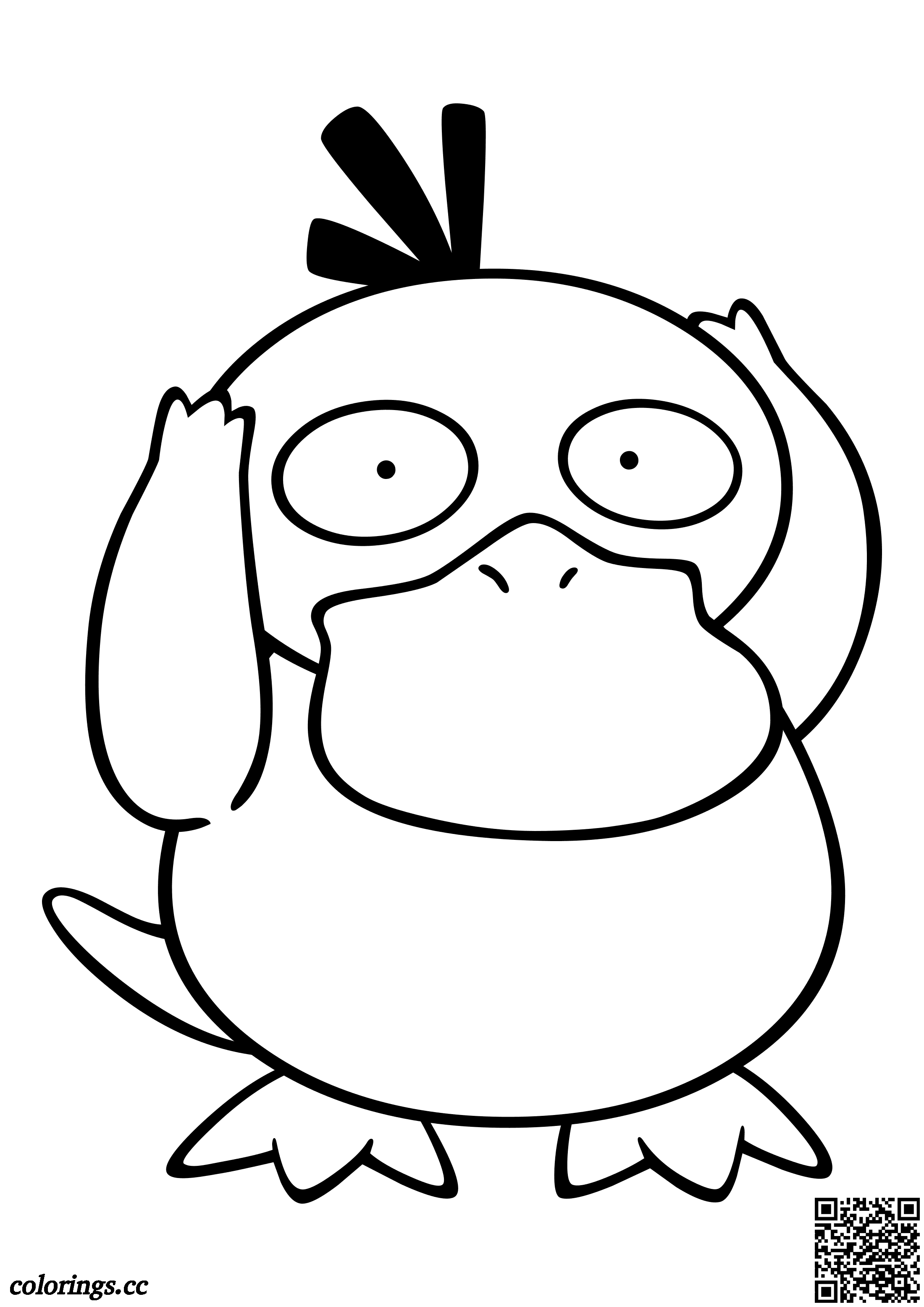 99 Psyduck Coloring Page Printable 34