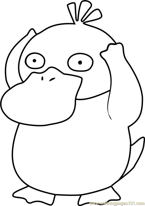 99 Psyduck Coloring Page Printable 48