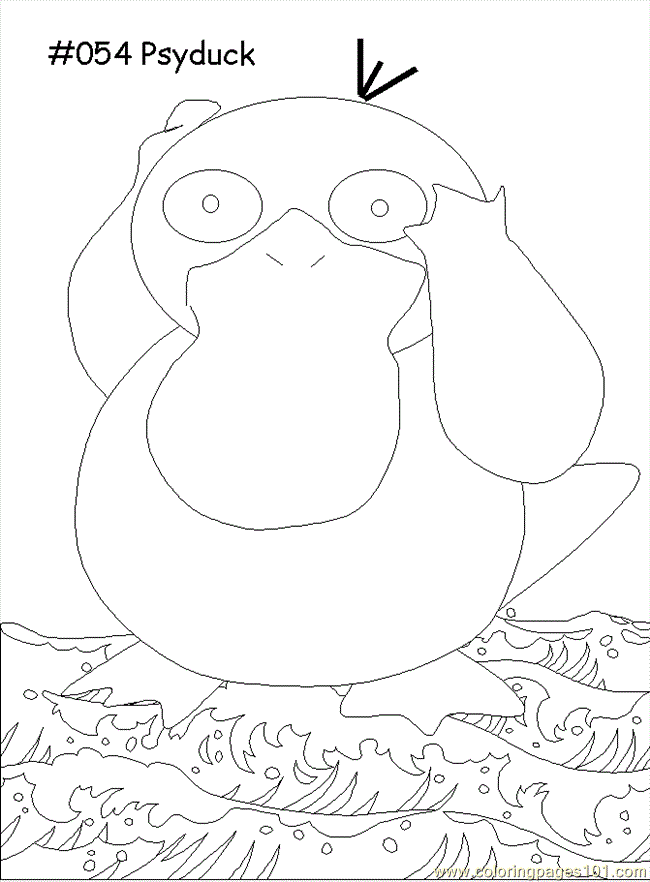 99 Psyduck Coloring Page Printable 50