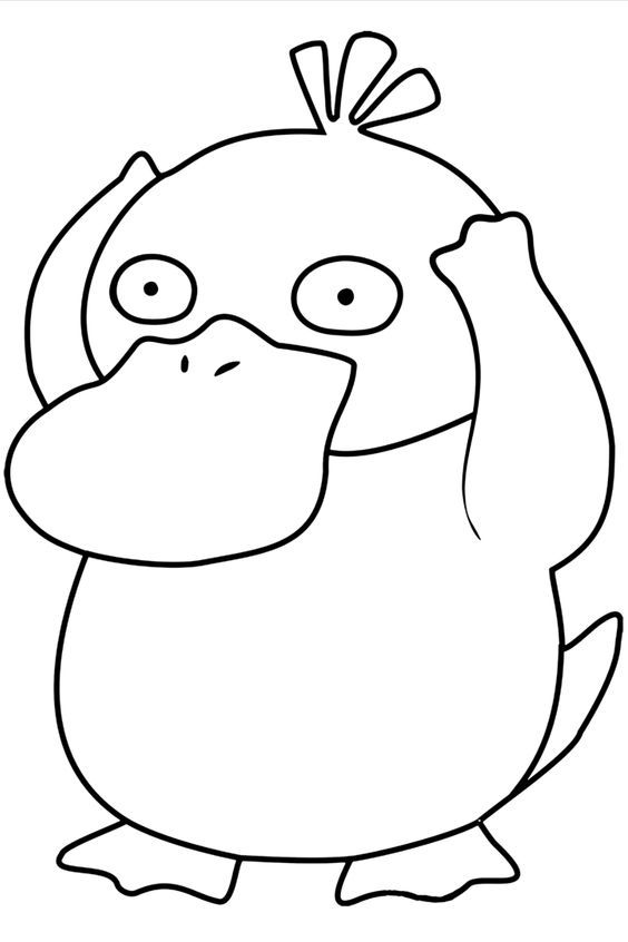 99 Psyduck Coloring Page Printable 54