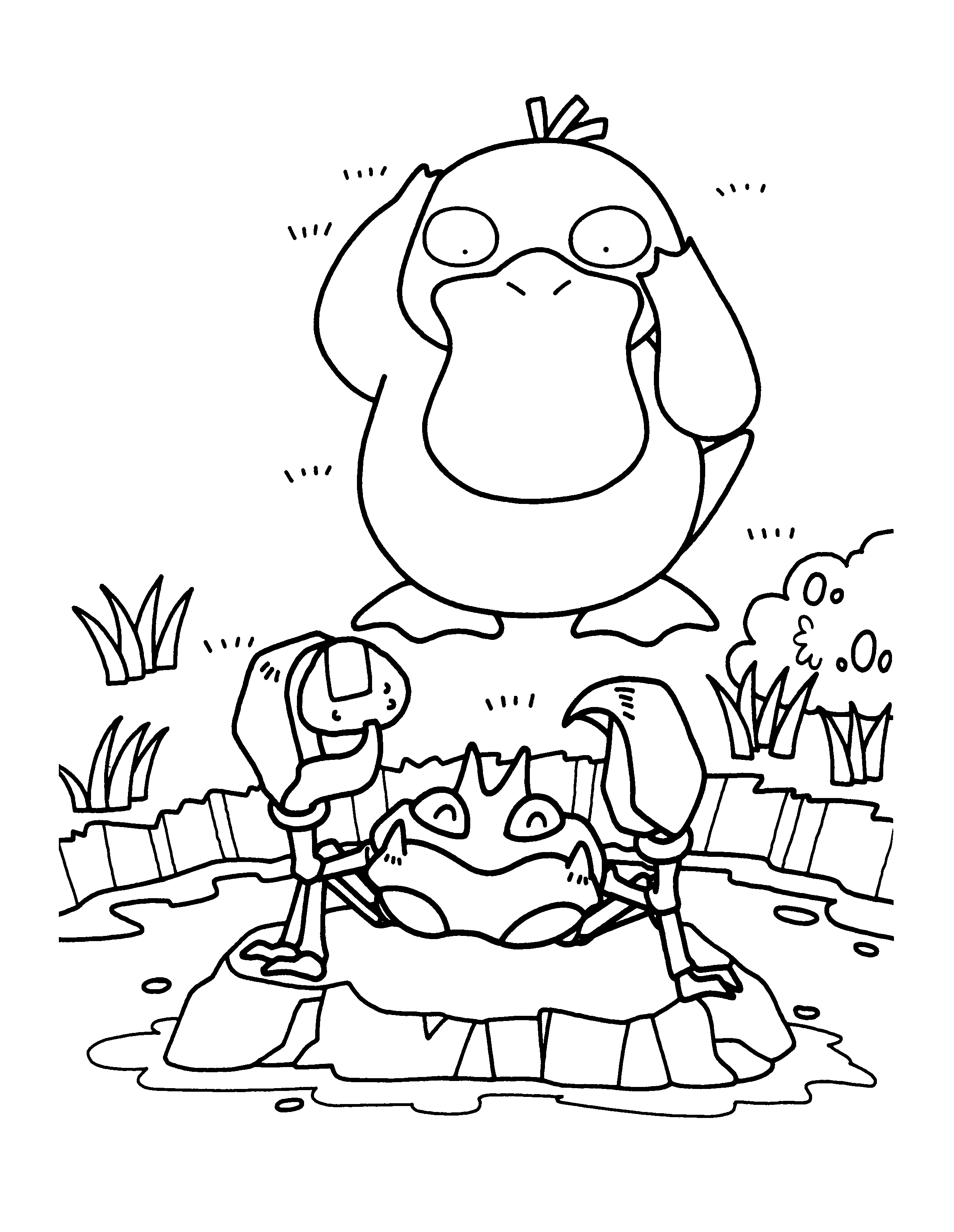 99 Psyduck Coloring Page Printable 6