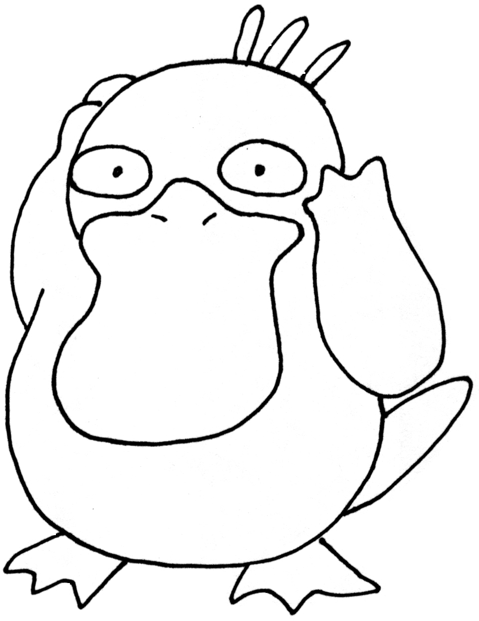 99 Psyduck Coloring Page Printable 73