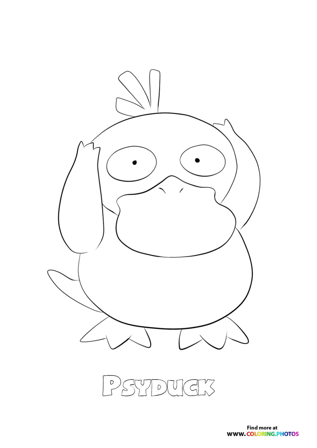 99 Psyduck Coloring Page Printable 77