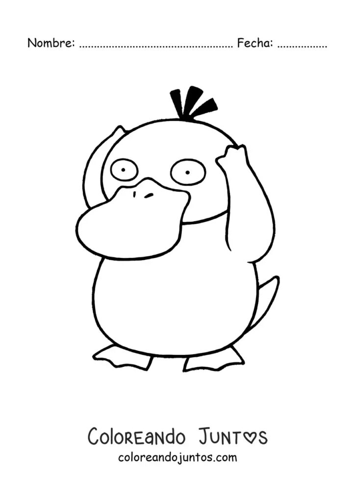 99 Psyduck Coloring Page Printable 80