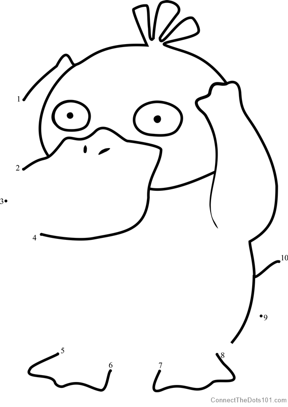 99 Psyduck Coloring Page Printable 9