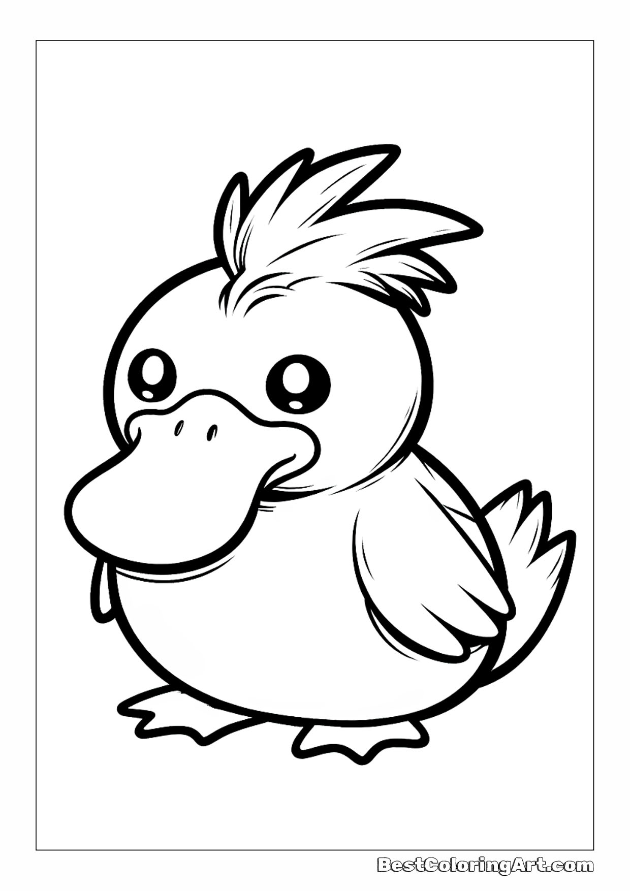 99 Psyduck Coloring Page Printable 95