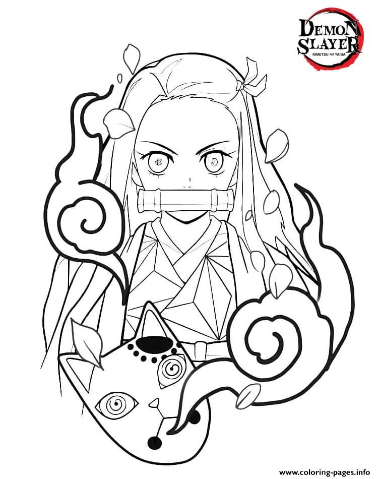 106+ Delightful Anime Demon Slayer Coloring Pages Printable