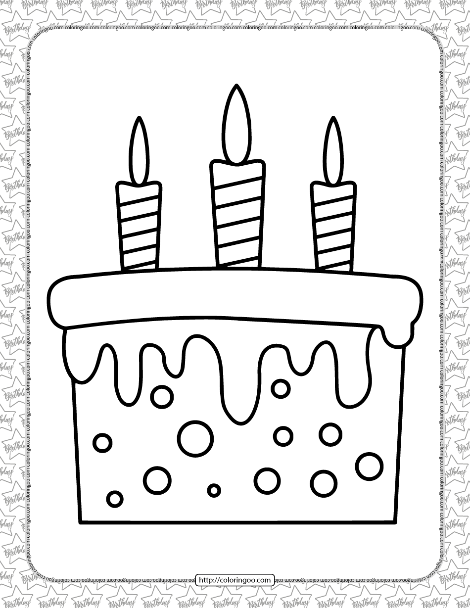 31 Heart Cake Coloring Pages Printable 15