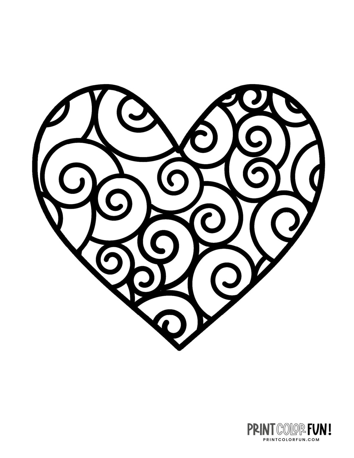 31 Heart Cake Coloring Pages Printable 19