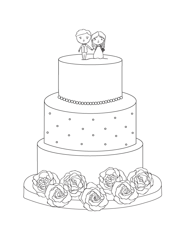 31 Heart Cake Coloring Pages Printable 21