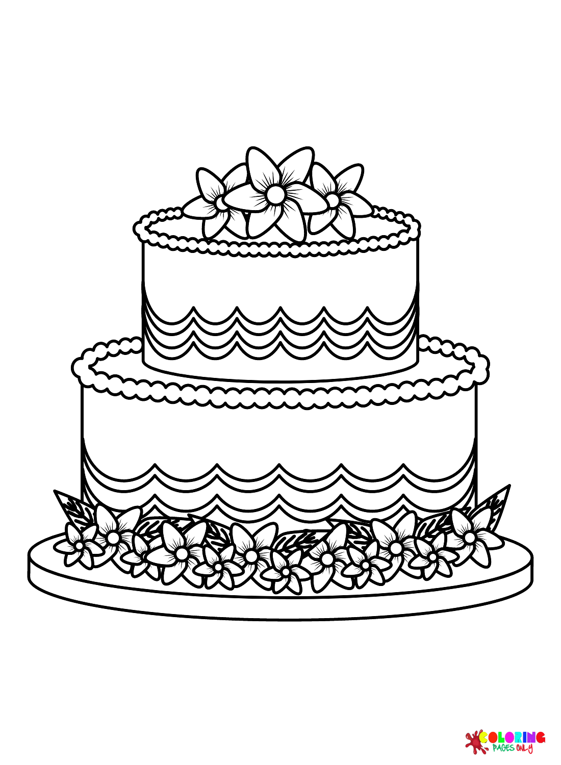 31 Heart Cake Coloring Pages Printable 33