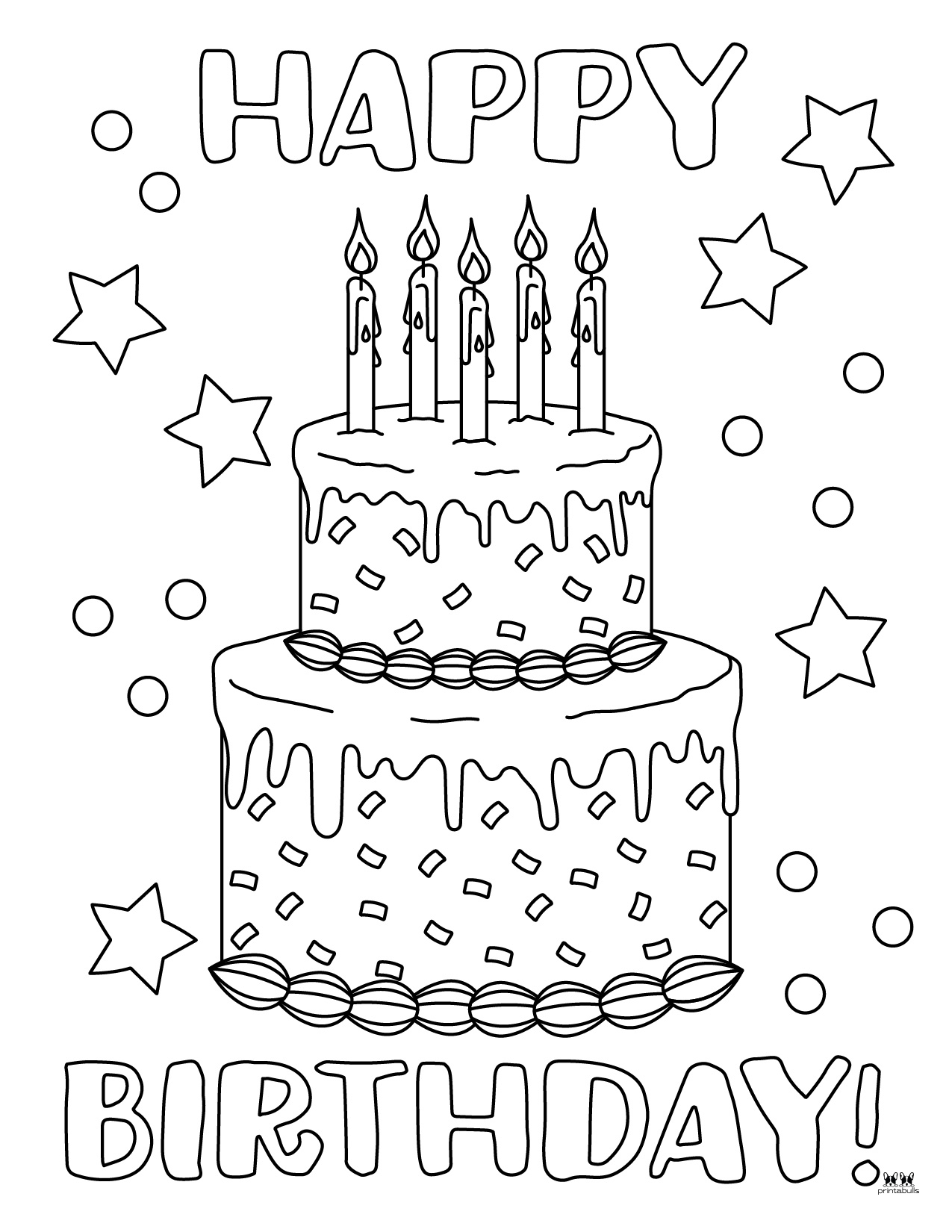 31 Heart Cake Coloring Pages Printable 6