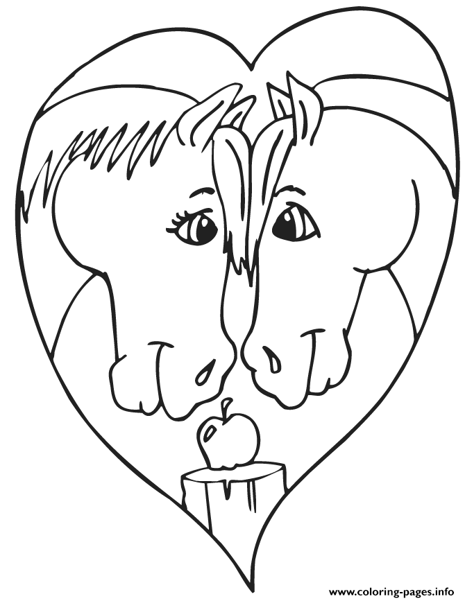 31 Horse Valentine Coloring Pages Printable 26