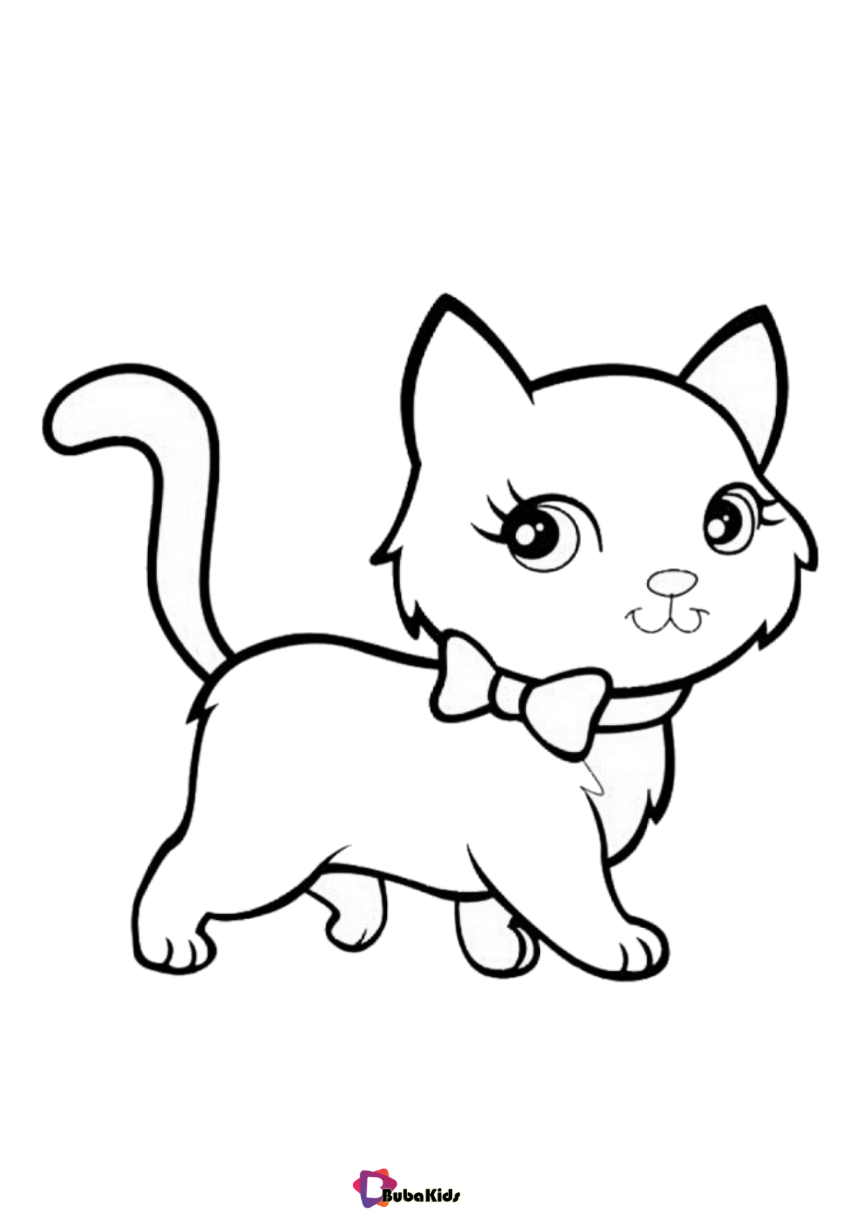 31 Little Cat Coloring Pages Printable 1