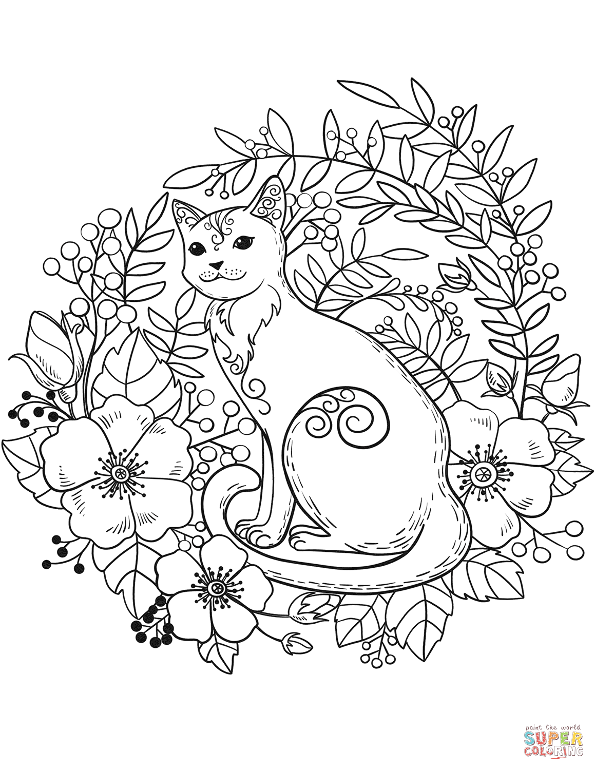 31 Little Cat Coloring Pages Printable 10