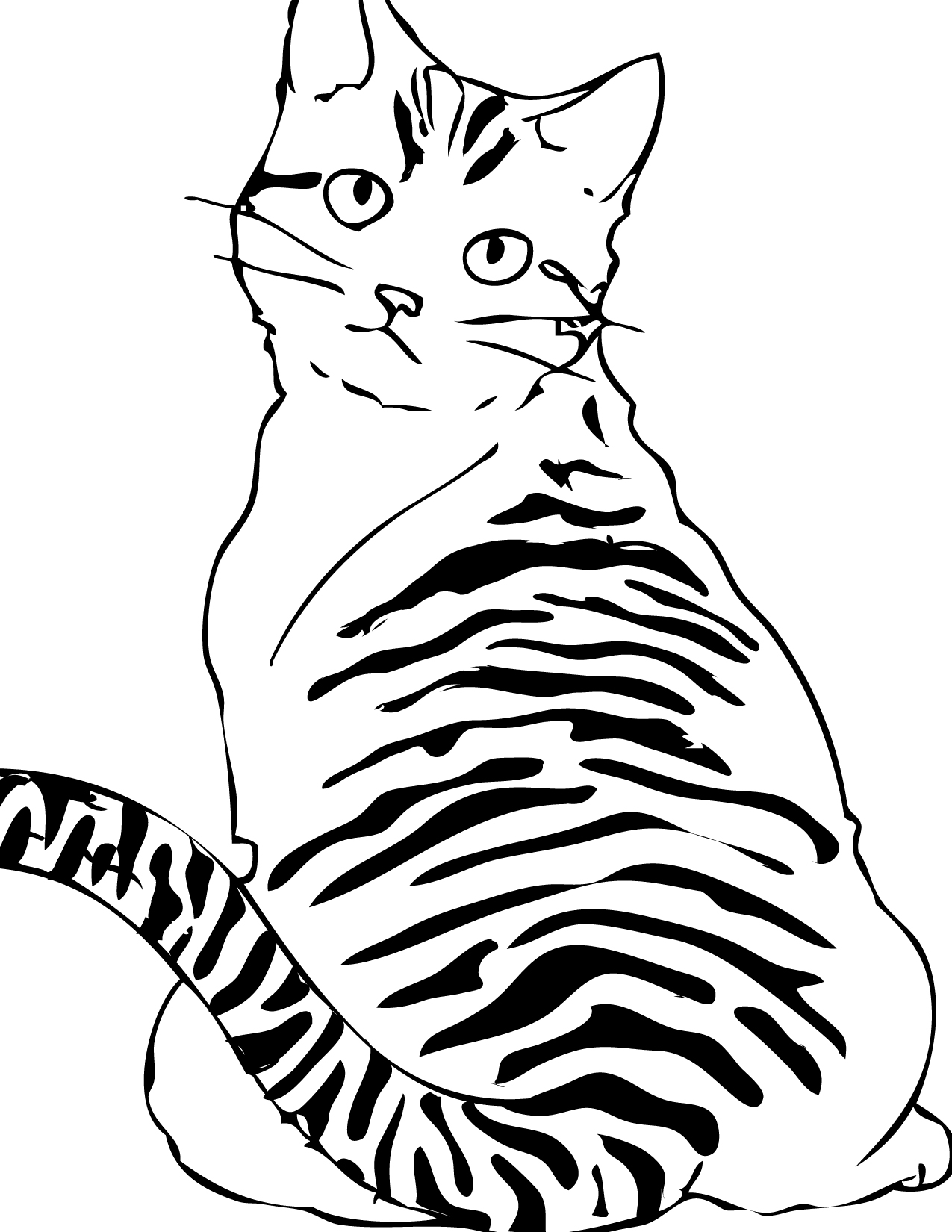 31 Little Cat Coloring Pages Printable 11