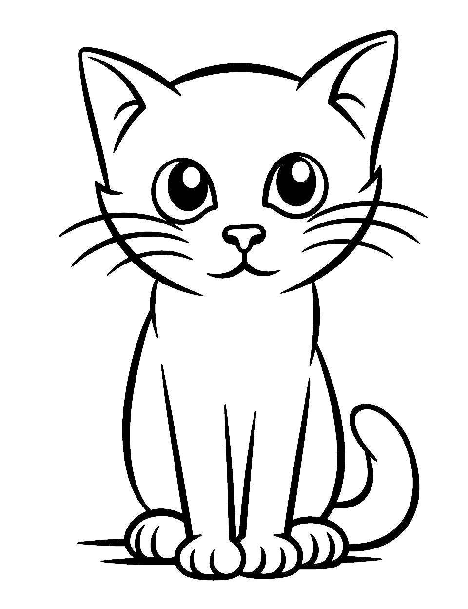 31 Little Cat Coloring Pages Printable 14