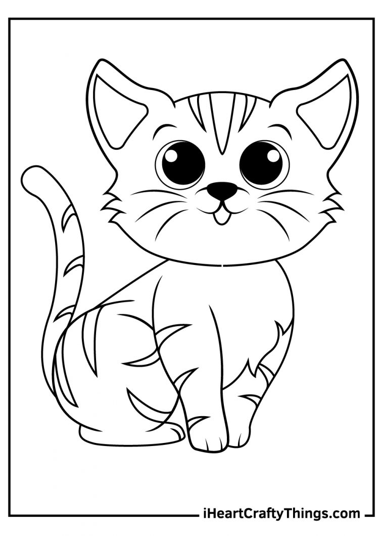 31 Little Cat Coloring Pages Printable 23