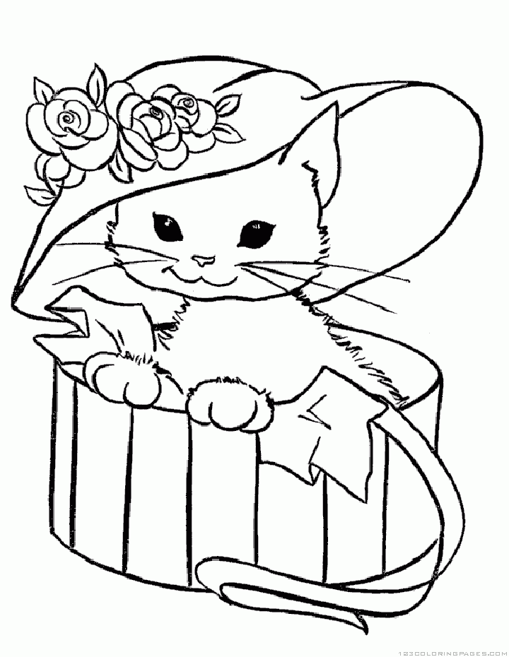 31 Little Cat Coloring Pages Printable 26