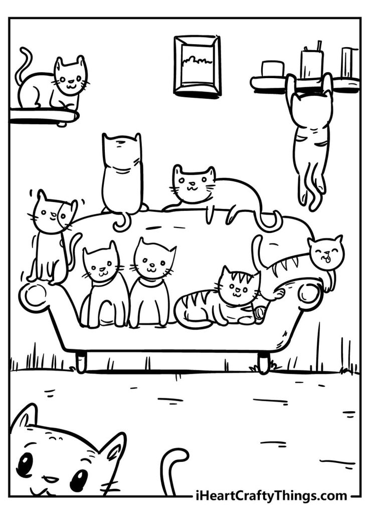 31 Little Cat Coloring Pages Printable 29