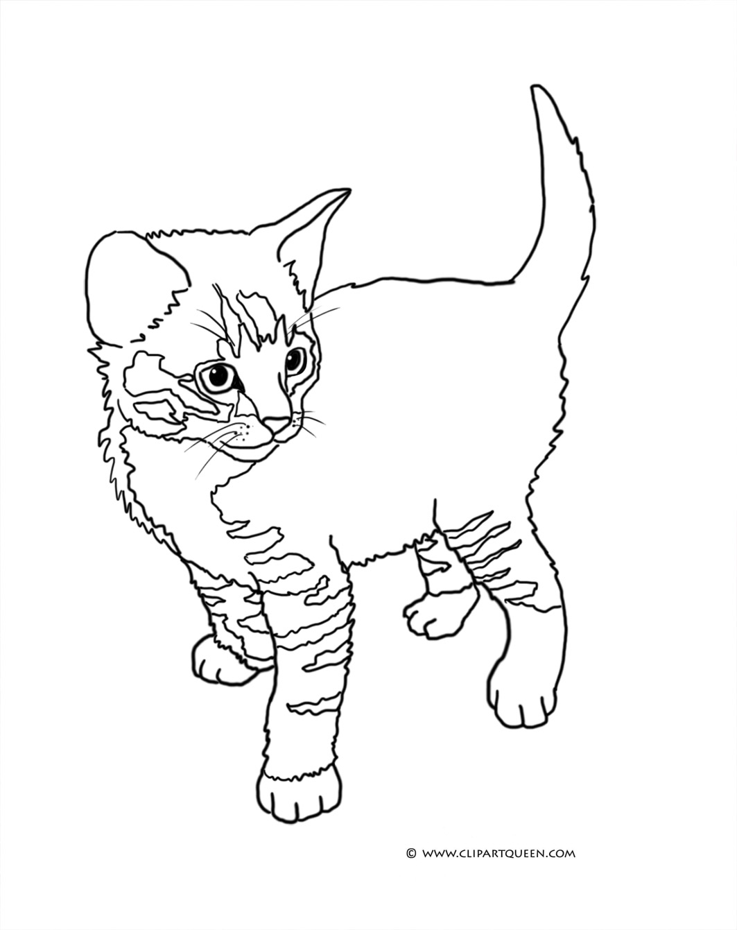 31 Little Cat Coloring Pages Printable 31