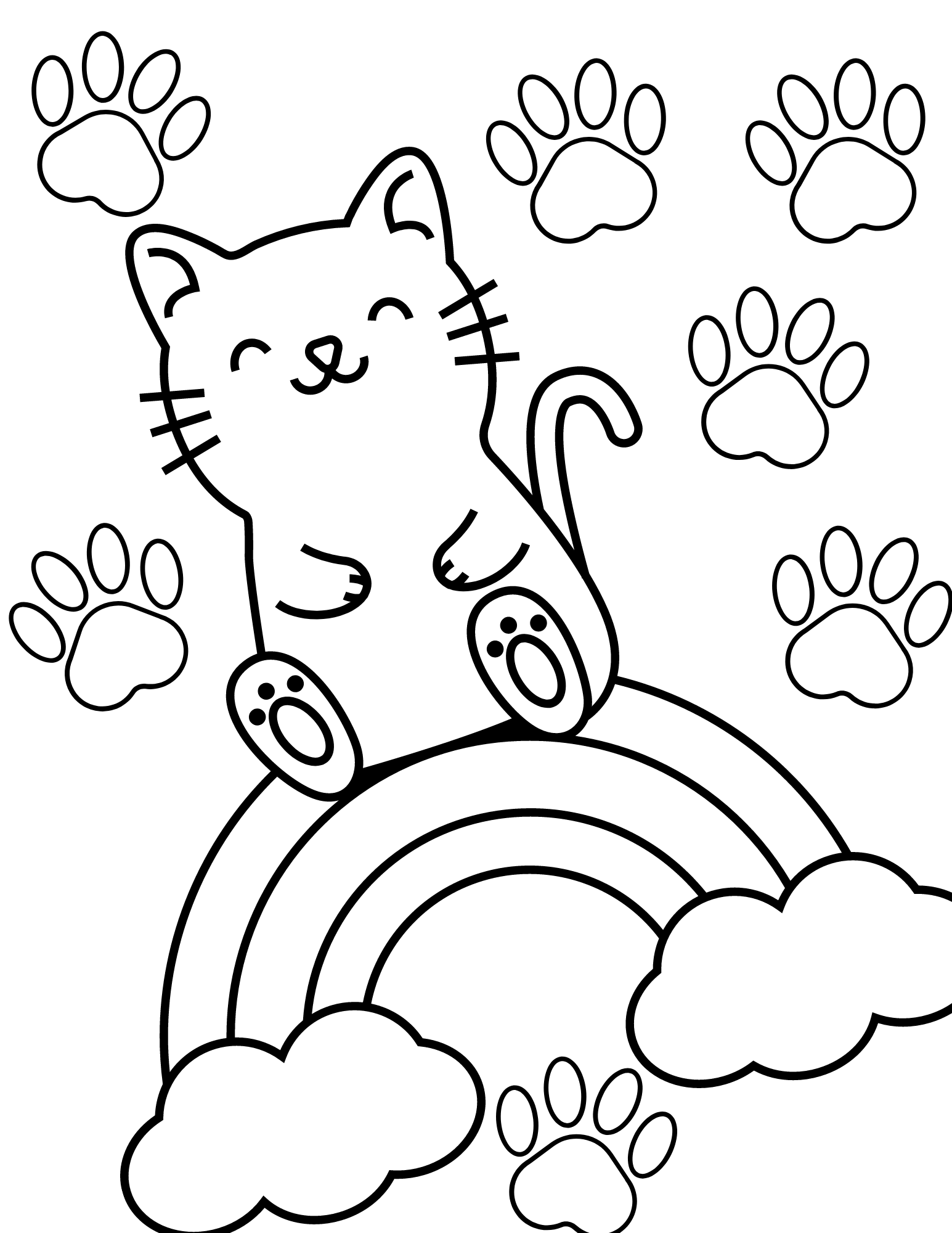 31 Little Cat Coloring Pages Printable 33