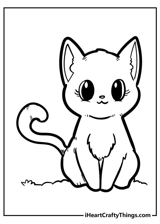 31 Little Cat Coloring Pages Printable 7