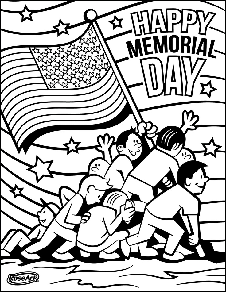 31 Memorial Day Coloring Pages for Elementary Students Printable 1